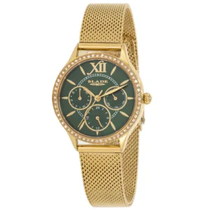 BLADE Glam Power 3657L2GEG SS & Mesh Strap Multifunction Women's Watch