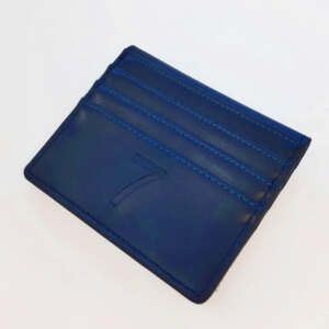 SEVEN CARD WALLET GENTS BLUE