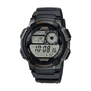 CASIO AE-1000W-1A DIGITAL MEN'S PVC STRAP WATCH