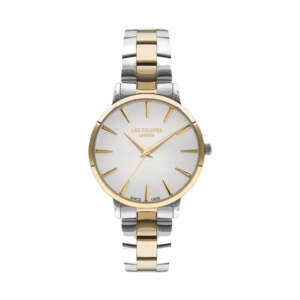 LEE COOPER 07580-230 WOMEN'S SILVER AND GOLD ANALOG STAINLESS STEEL WATCH