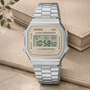 CASIO A168WA-8A CREAM DIAL