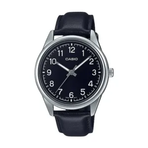 CASIO MTP-V005L-1B4 LEATHER MEN'S WATCH