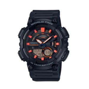 CASIO Men’s Analog-digital Grey Dial Watch – AEQ-110W-1A2